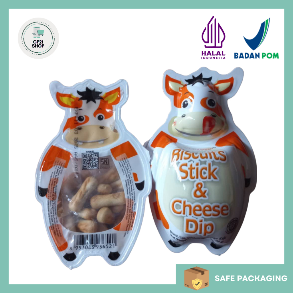 

Biskitop Sapi Biscuits Stick and Cheese Dip 28gr- Biskuit Stik Colek Snack Cemilan Murah Enak