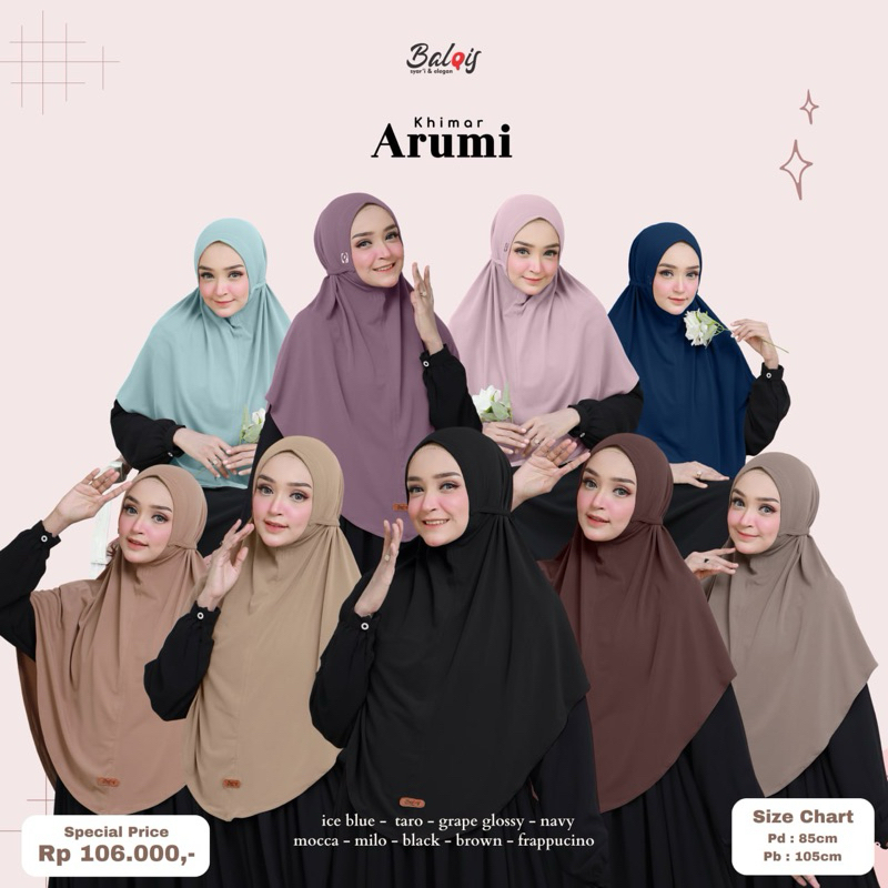 BERGO ARUMI BY BALQIS HIJAB / hijab instan