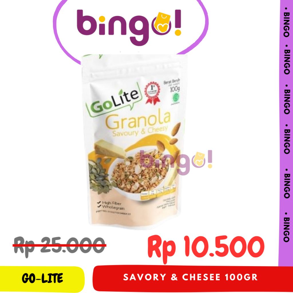 

Granola GoLite Crunchy 100g Savory n cheese disc 50%