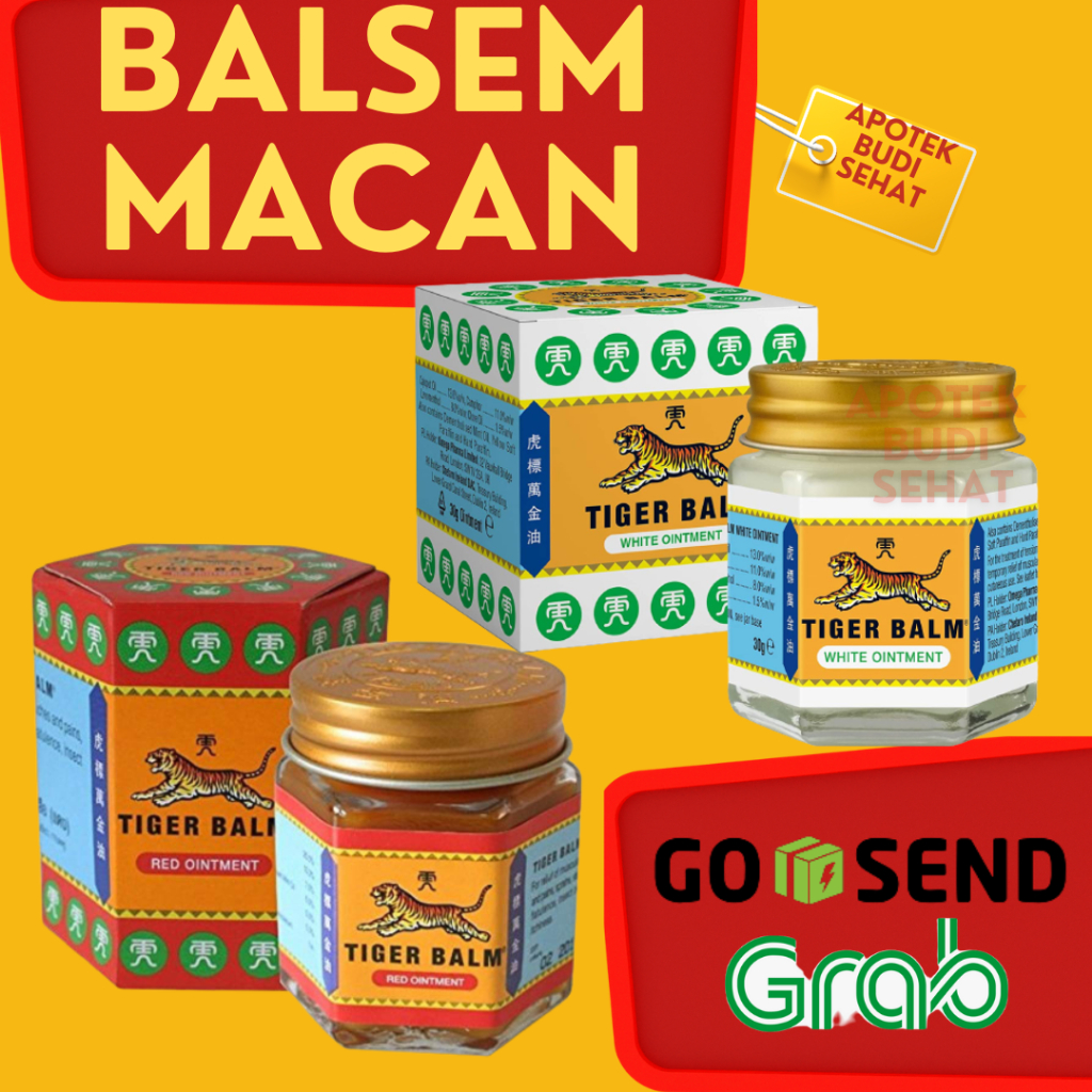 Tiger Balm Balsem Macan Putih Balsem Harimau Obat Gosok 20gr Pegal Nyeri Otot