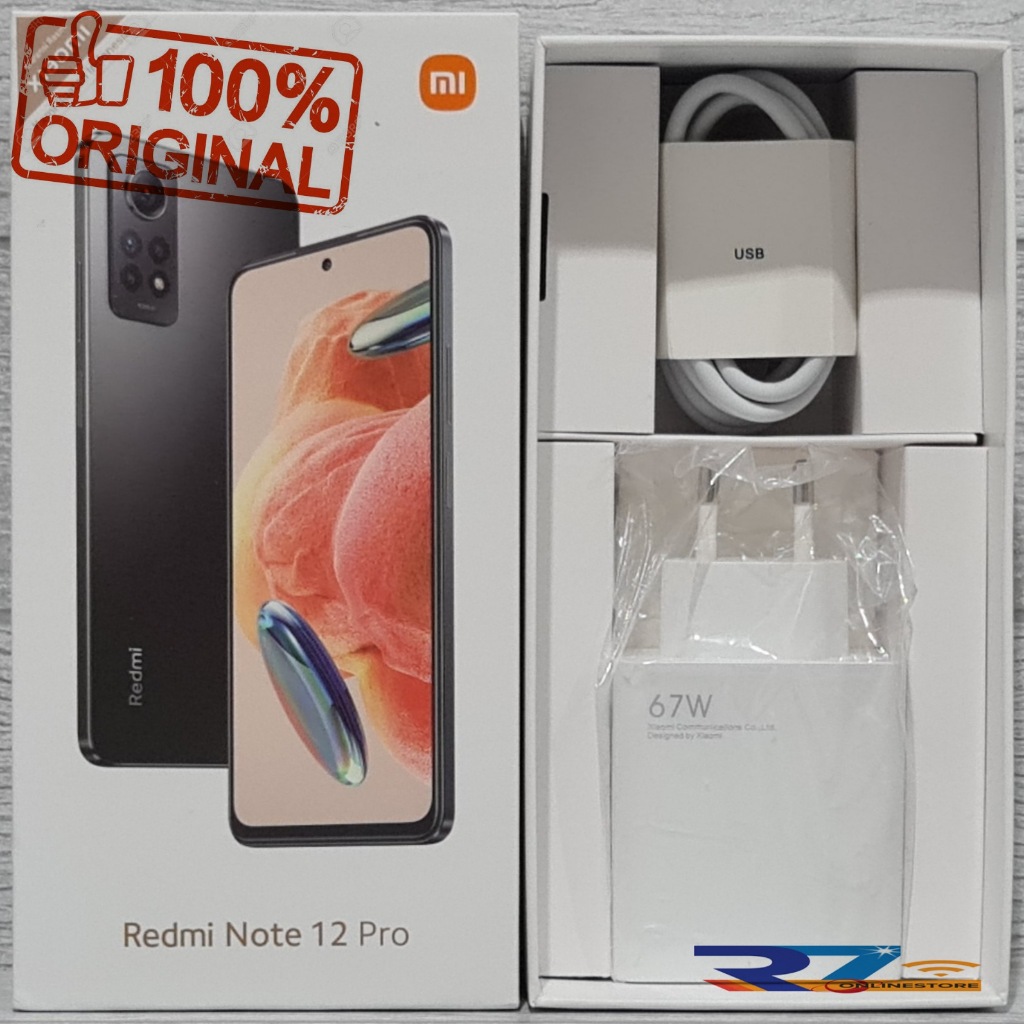 

BOX/DUS/KOTAK Xiaomi Redmi Note 12 Pro (Ex.Original) CHARGER TURBO CHARGE 67w ORIGINAL