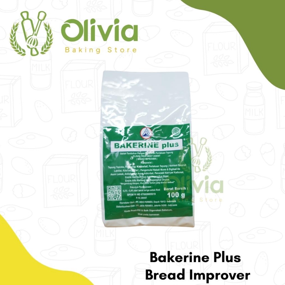 

CQI Bakerine Plus Sachet Bakerin Bread Improver/Pengempuk/Pelembut 100gr 8078