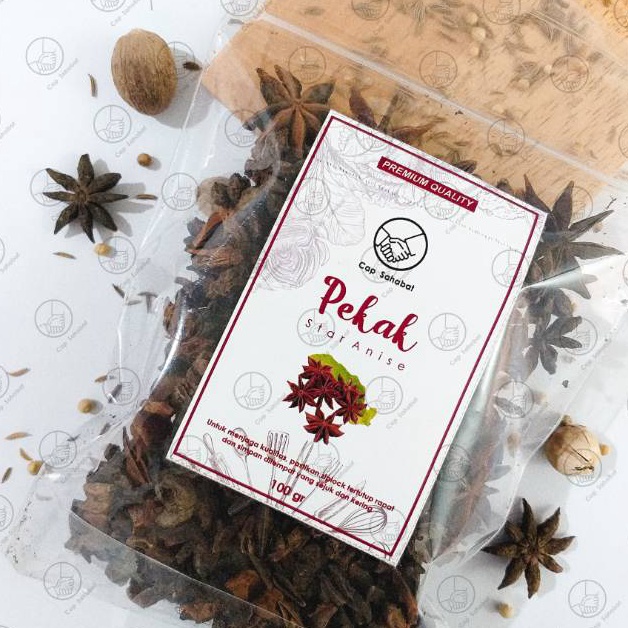 

[PRODUK ZDYG096] 100gr Pekak / Bunga Lawang / Star Anise / Rempah / JSR 100% PREMIUM QUALITY Cap Sahabat ➫COD