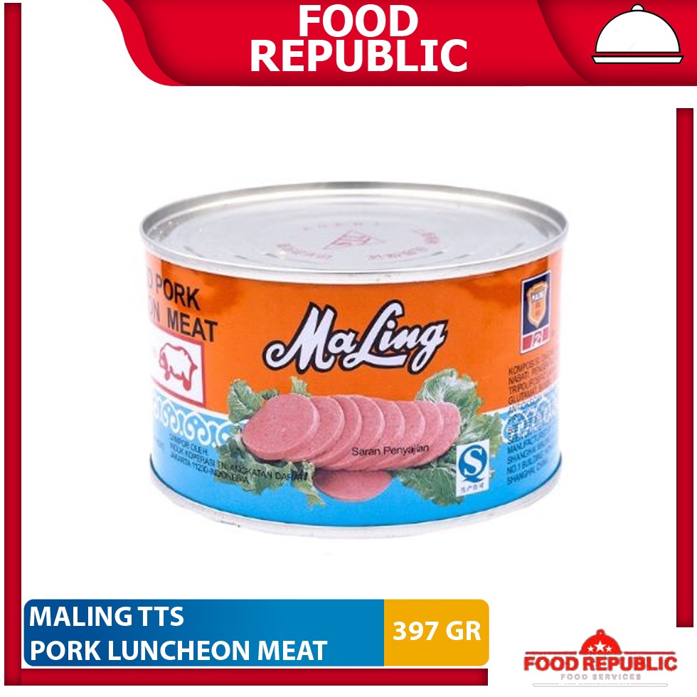 

COD Maling TTS Ham Babi 397 Gr Luncheon Pork Meat Daging Canned Ma Ling Baru ▽▔