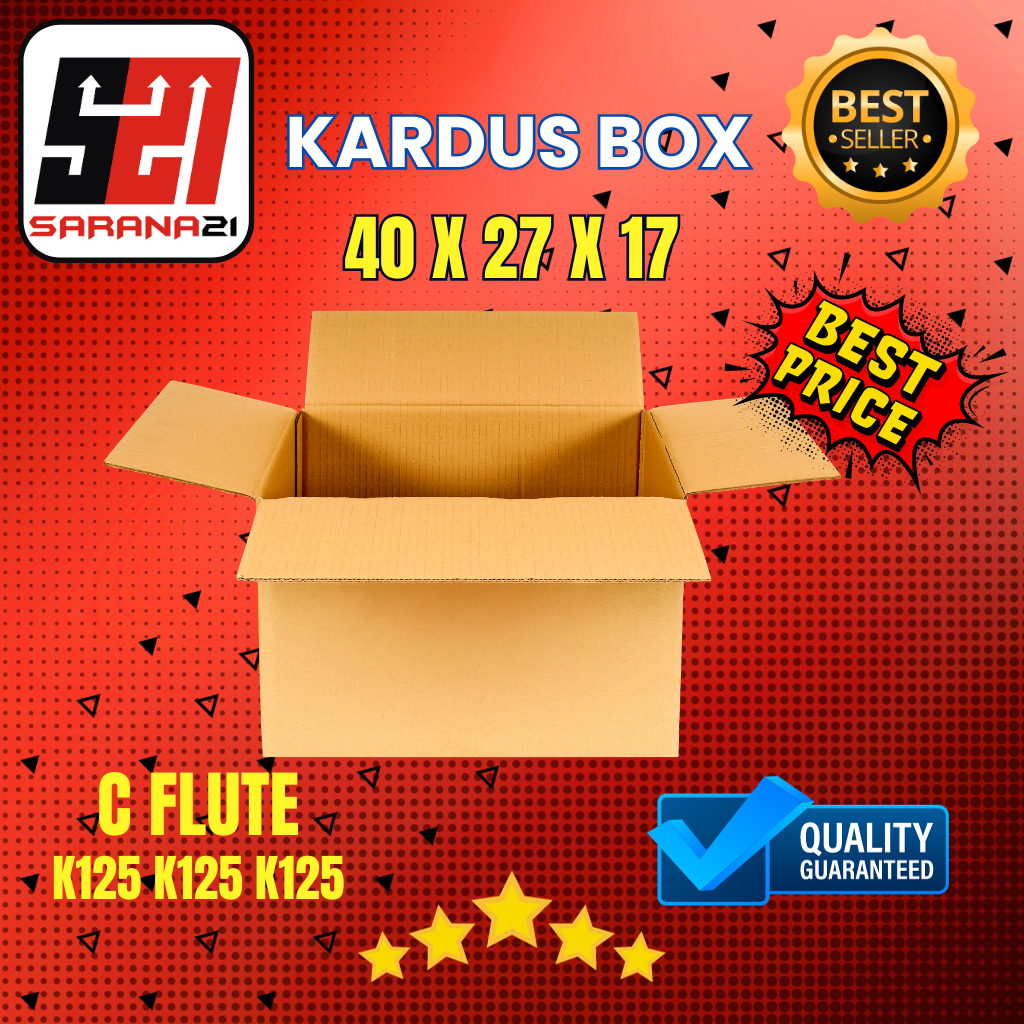 

Kardus Box Karton 40x27x17 Tebal 4mm