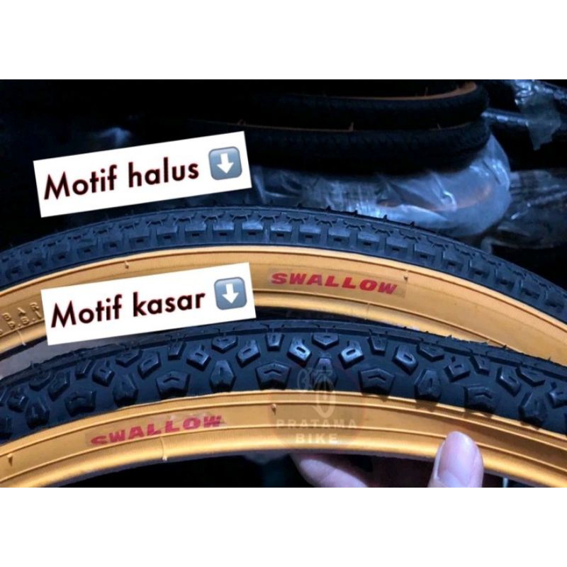 BAN LUAR SEPEDA UKURAN 24 SWALLOW MINI/MTB