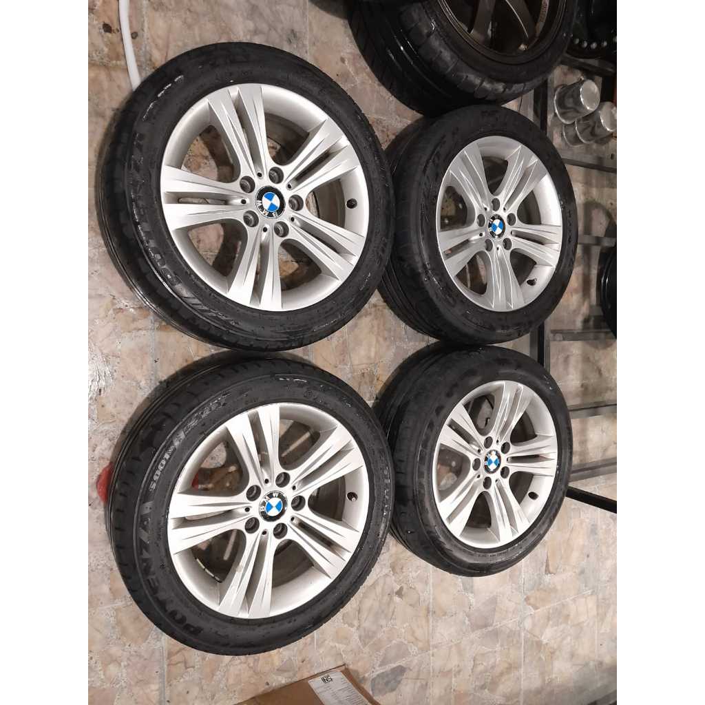 velg seken bekas copotan bmw ring 17x6,5 lubang 5x120 skeen bekas  murah ban bonus