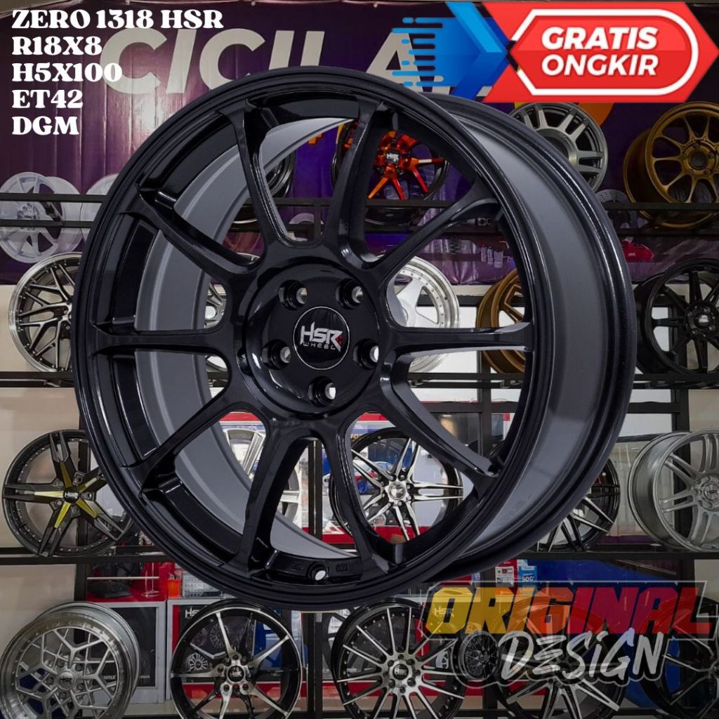 Velg Mobil Ring 18 HSR ZERO R18 COCOK UNTUK FT86 SUBARU BRZ ALTIS WISH