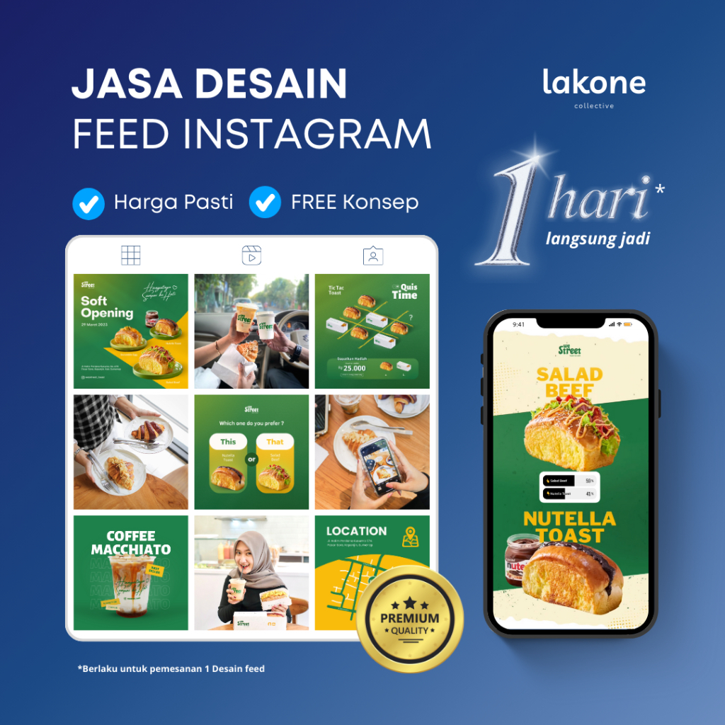 Jasa Desain Konten Media sosial (Feed, Story, Iklan)