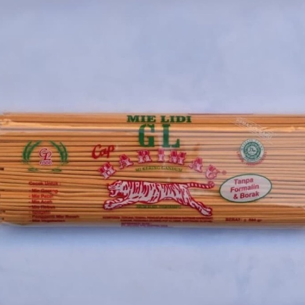 

MODEL ZVT736 Mie Lidi 500 gram Cap Harimau Putih / Kuning / Mi Gomak