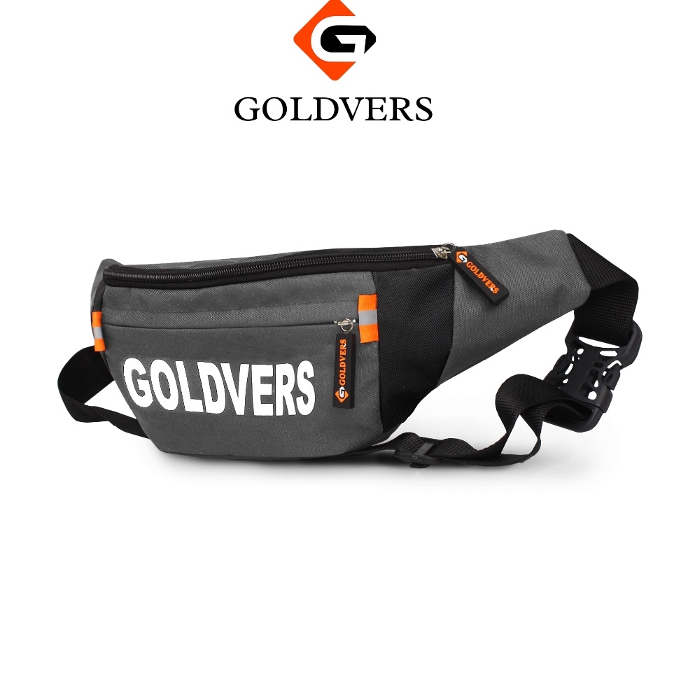 Langsung Kirim.. Goldvers - Tas Slempang Dada Fashion Pria Waistbag Pria Tas Selempang Pria Slingbag