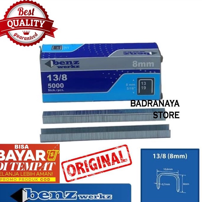 

[KODE PRODUK W7QAV9565] Isi Staples Tembak uk. 13/8 cocok untuk pengerjaan Jok Motor Mobil Sofa Funiture Kayu Kardus Stepler