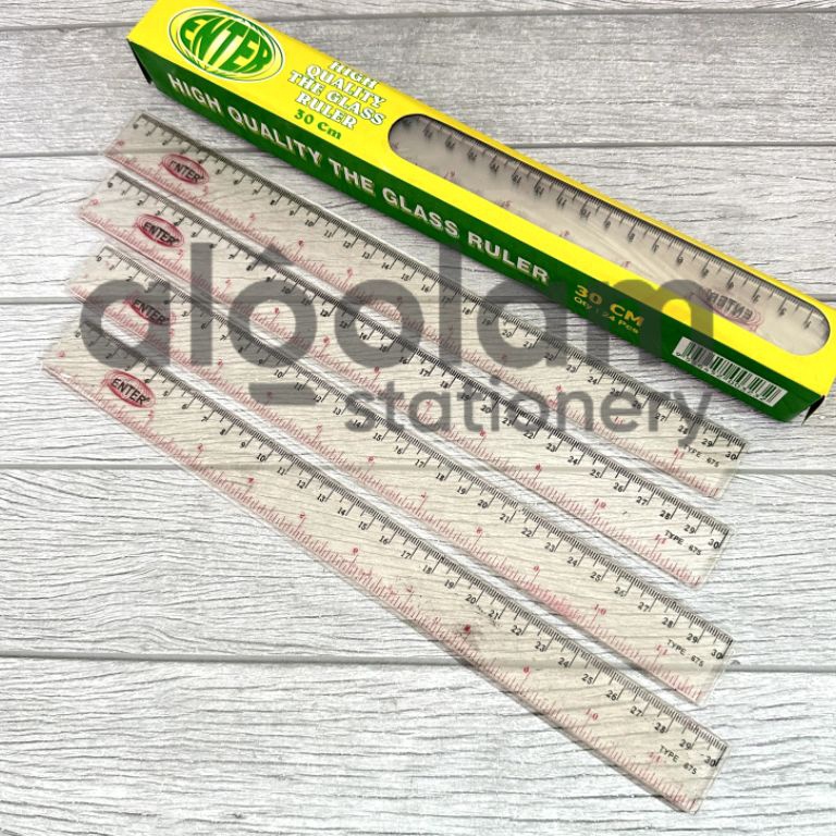 

Mur4h SELUSIN ( 12 PCS ) Penggaris Plastik Mika 30 Cm MurrrMerrr