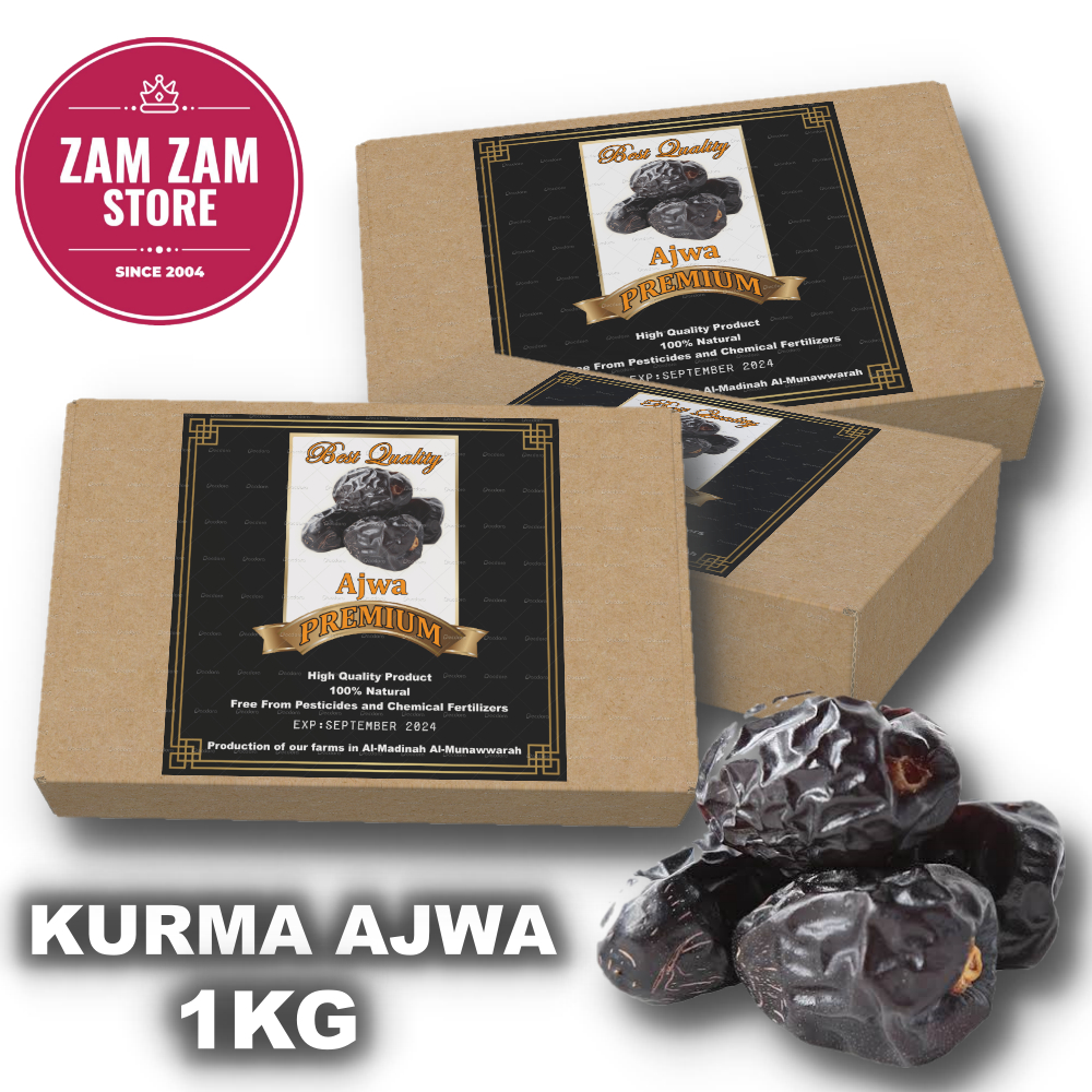 

KURMA NABI/KURMA AJWA/ROSUL 1KG KEMASAN DUS