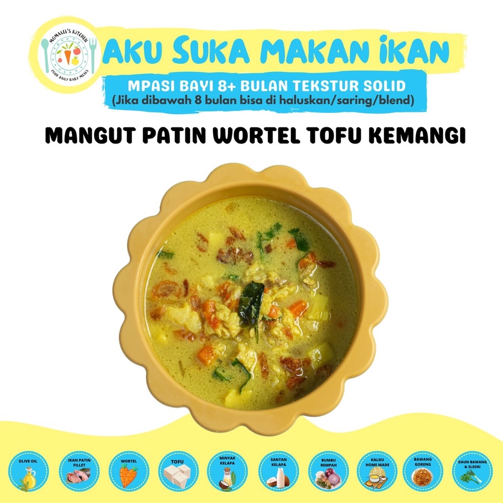 

modelTipe YZQ315 MANGUT PATIN WORTEL TOFU KEMANGI (SANTAN) (CATERING MAKANAN BAYI MPASI FROZEN BEKU/PENAMBAH BERAT BADAN ANAK)