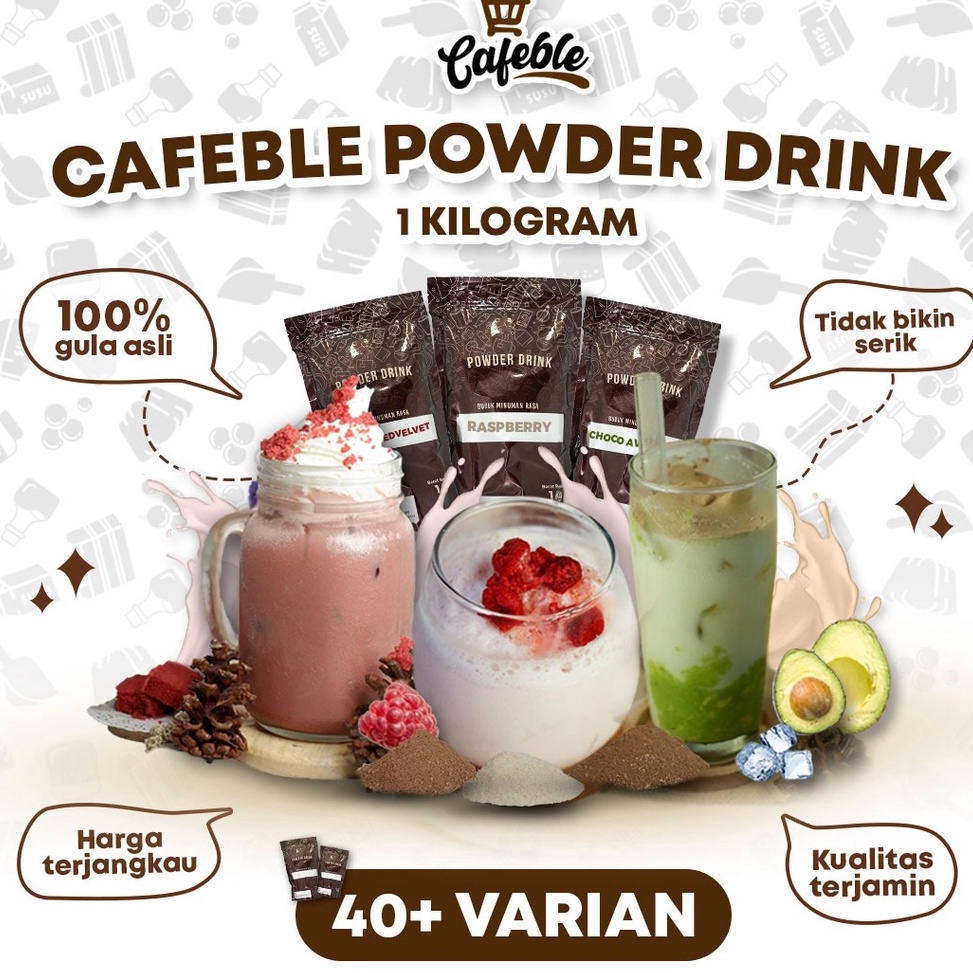 

➧ Cafeble Bubuk Minuman Premium Kemasan 1 kg Murah (