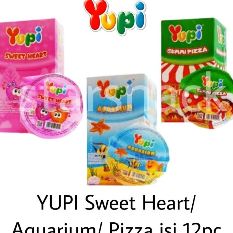 

[KODE KGDWO] Yupi Sweetheart Pizza Aquarium isi 12pc