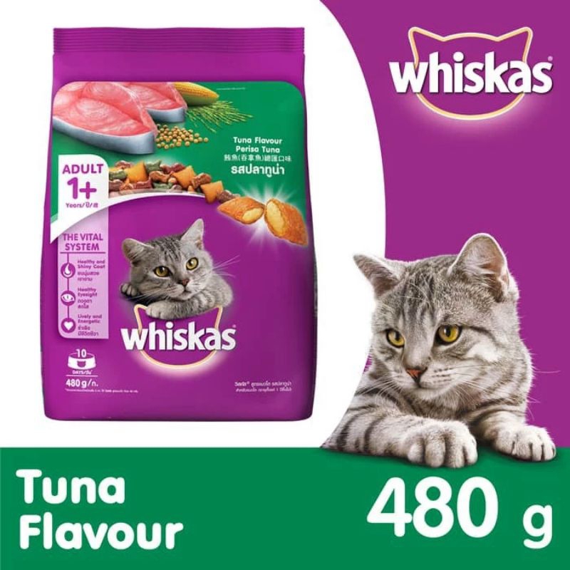 Whiskas Dry Food Adult 480gr & Whiskas Dry Food Kitten 450gr Freshpack | Makanan Kering Untuk Kucing