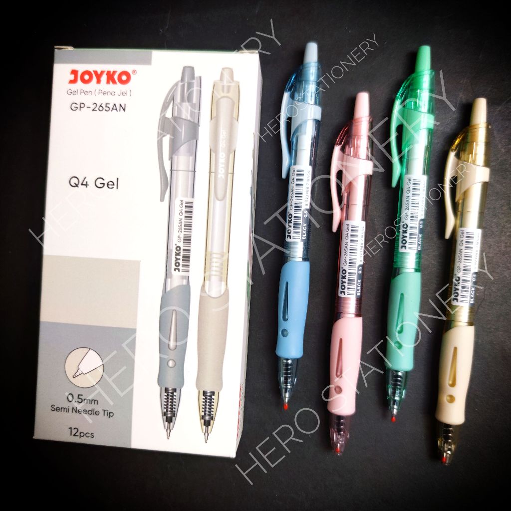 

Joyko pen Q4 gel semi needle tip 0.5 mm GP-265AN . 12 unit