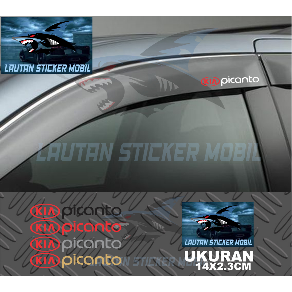 stiker talang air mobil picanto cutting sticker talang air mobil kia picanto