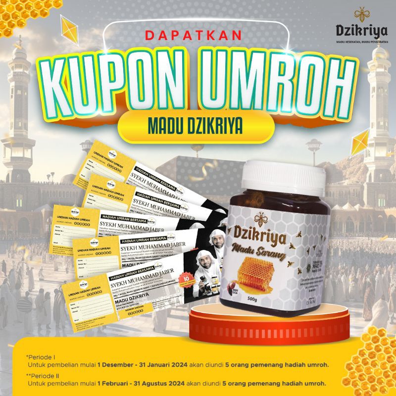 

Dzikriya Madu Sarang, 500gr Asli dari Agen Resmi