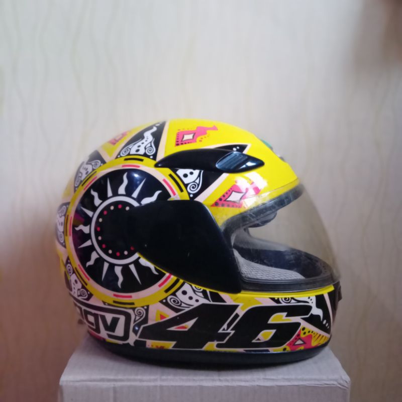 helm fullface jadul AGV TBH GP1 SUNMOON VR46 ORIGINAL