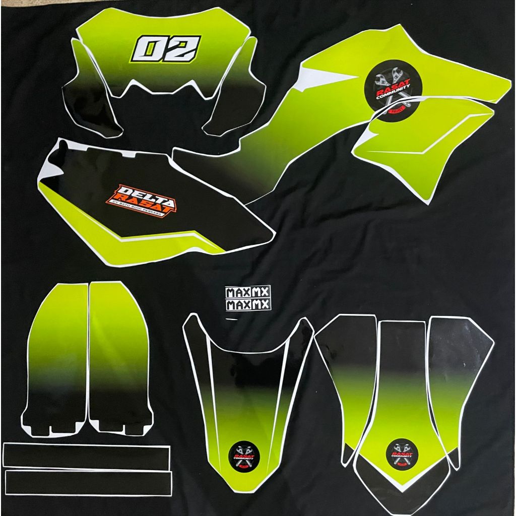 decal striping fullbody variasi decal dtracker biru hitam