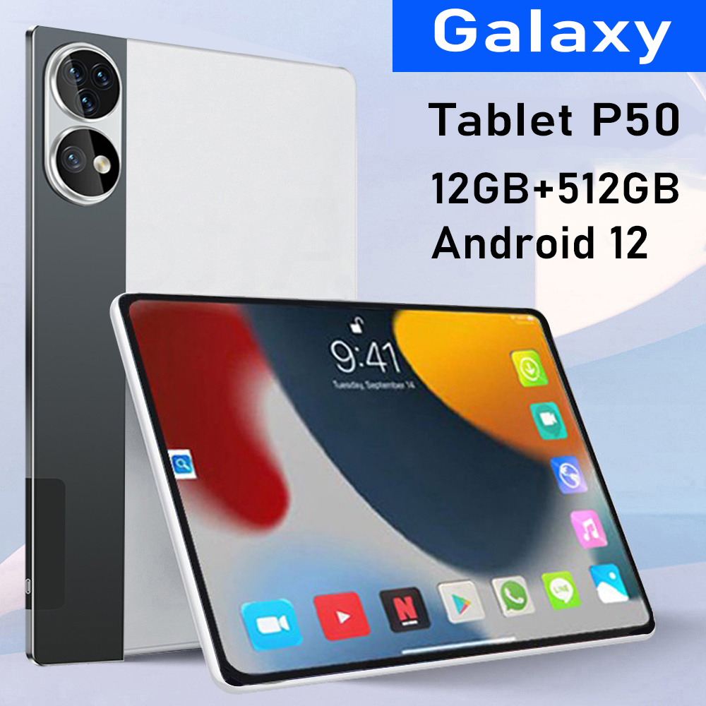 Tablet PC Asli Baru Galaxy Tab P50 Pro 12GB+512GB Tablet Android 11.2inch Layar Full Screen Layar Besar Wifi 5G Dual SIM1*pernyataan