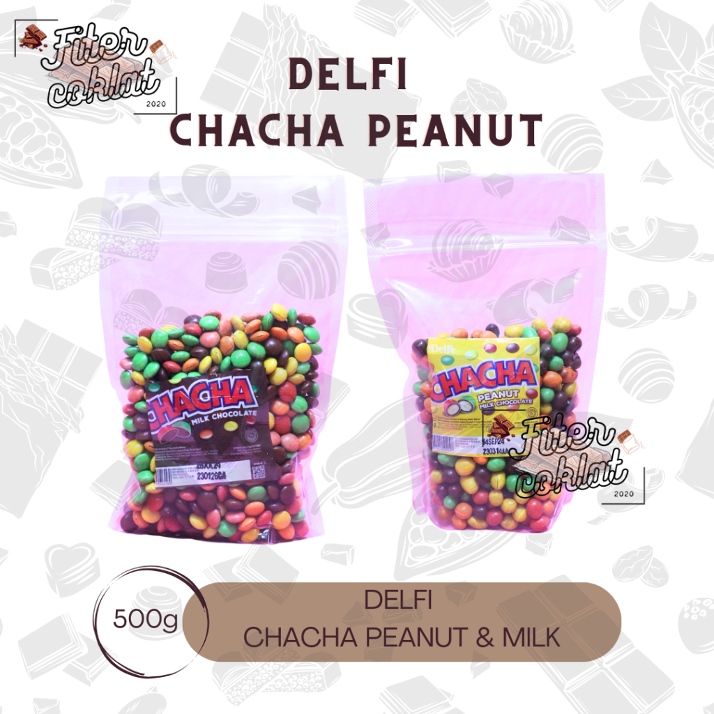 

CHACHA MILK & CHACHA PEANUT 500GR/ COKELAT DELFI