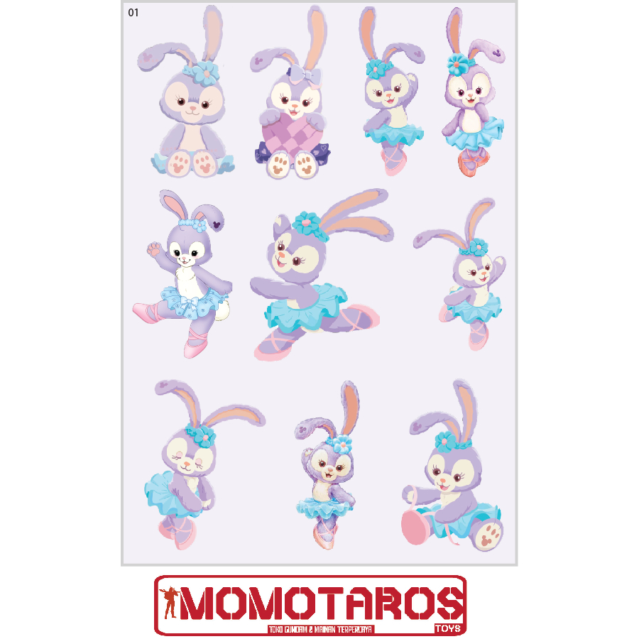 

Sticker murah antiair transparan Stella Lou 1 pc