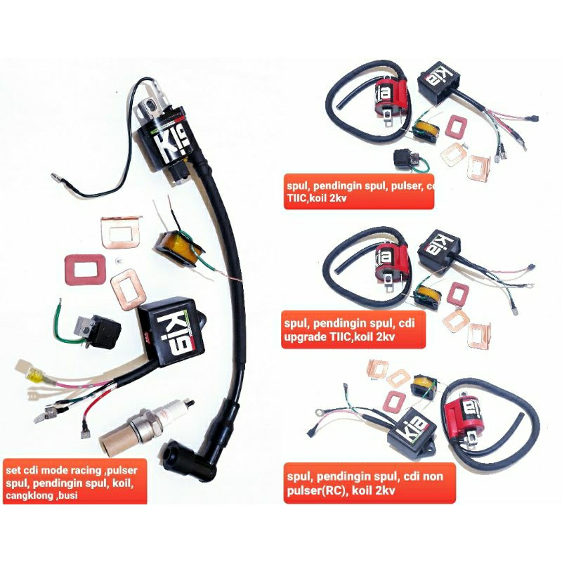 koil racing set spul cdi dan cdi vespa 2tak  px excel dan sejenisnya