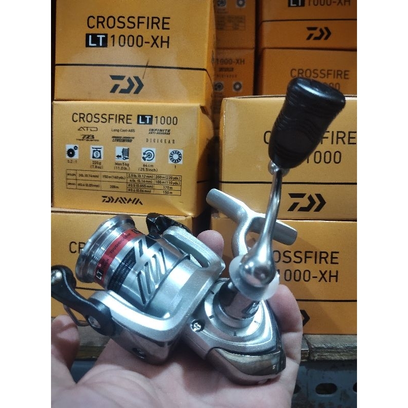 reel pancing daiwa crossfire 1000 lt reel kolam bisa ultralight