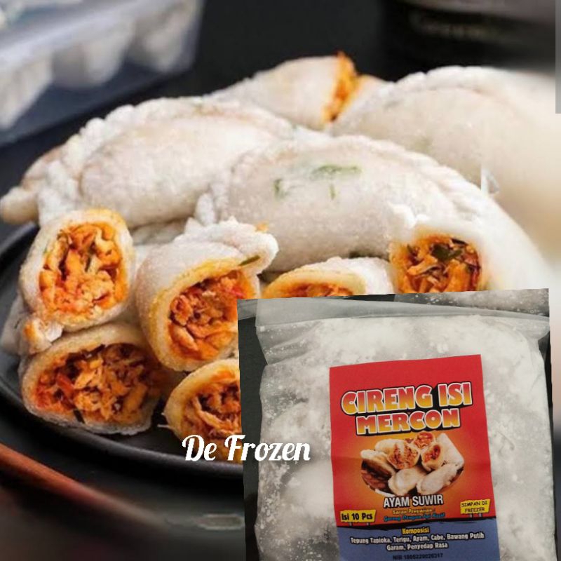 

Cireng isi ayam suwir pedas daun jeruk isi 10