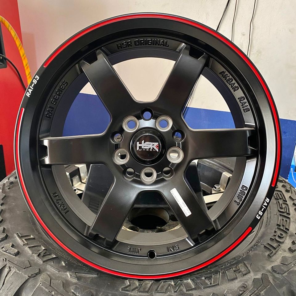 VELG HSR RAI S3 RING 16 LUBANG 5 UNTUK TERIOS, RUSH, LEBAR 7