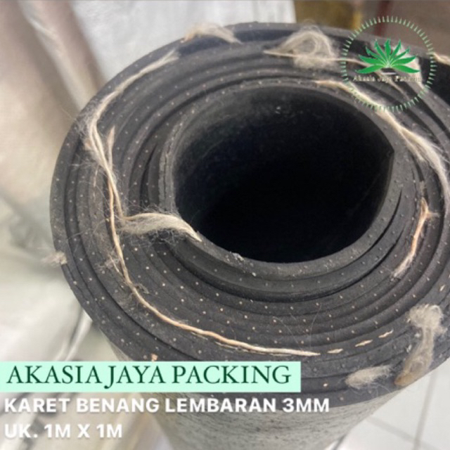 KARET BENANG LEMBARAN Tebal 3MM UKURAN 1 x 1 M