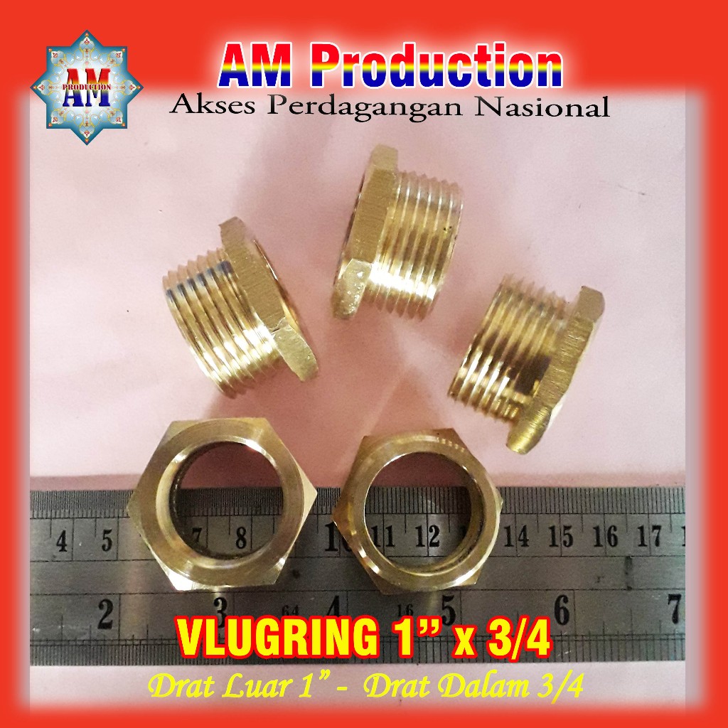 Vlugring ukuran drat 1x3/4 Toren Air Kuningan