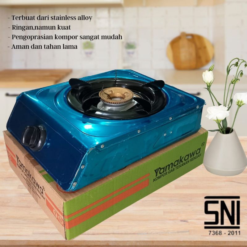 Kompor Gas 1 Tungku Murah Stainless / Kompor Satu Tungku