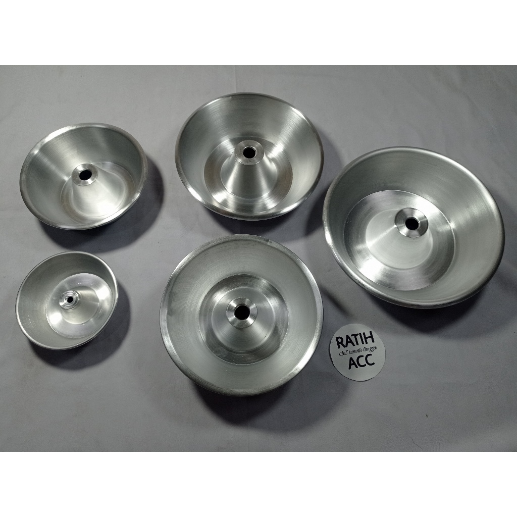 LOYANG BOLU PRESS BULAT LUBANG TENGAH CETAKAN KUE ROTI DONAT PISANG TULBAN CAKE PAN PUDING PUDDING