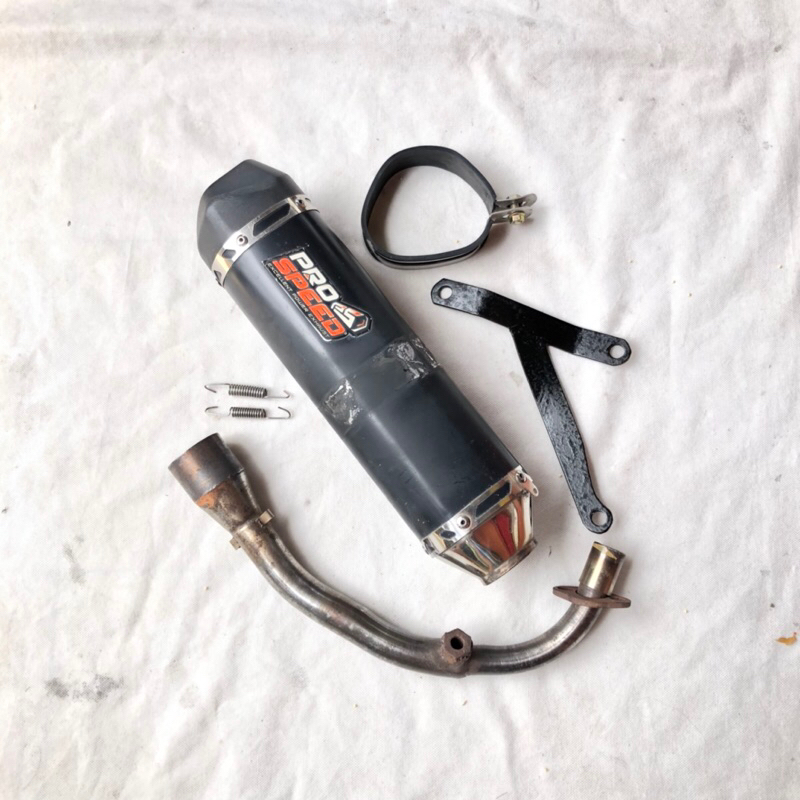 (SECOND ORIGINAL) Knalpot Racing Pro Speed Piaggio Vespa Matic type Iget Sprint Primavera Lx S Bekas