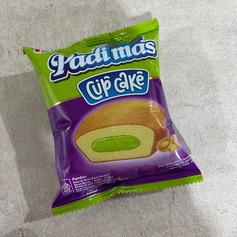 

Padimas cup cake 45 gr. Rasa : Pandan, Chocolate