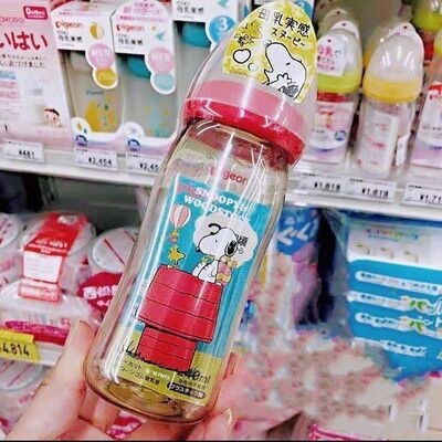 Botol 240ml Disney PPSU Wideneck Mickey Minnie Pooh Snoopy