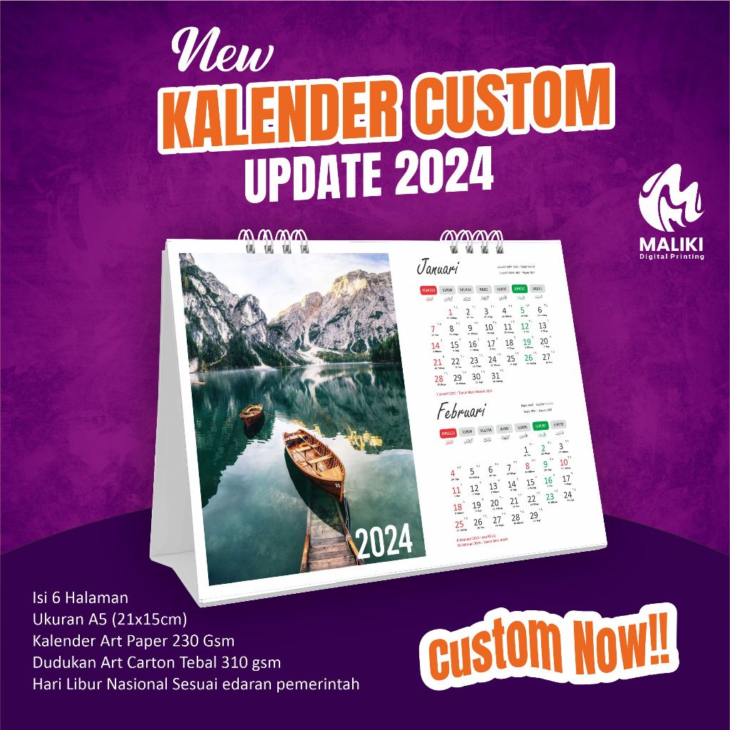 KALENDER MEJA / KALENDER DUDUK 2023 CUSTOM  MINIMALIST Modern