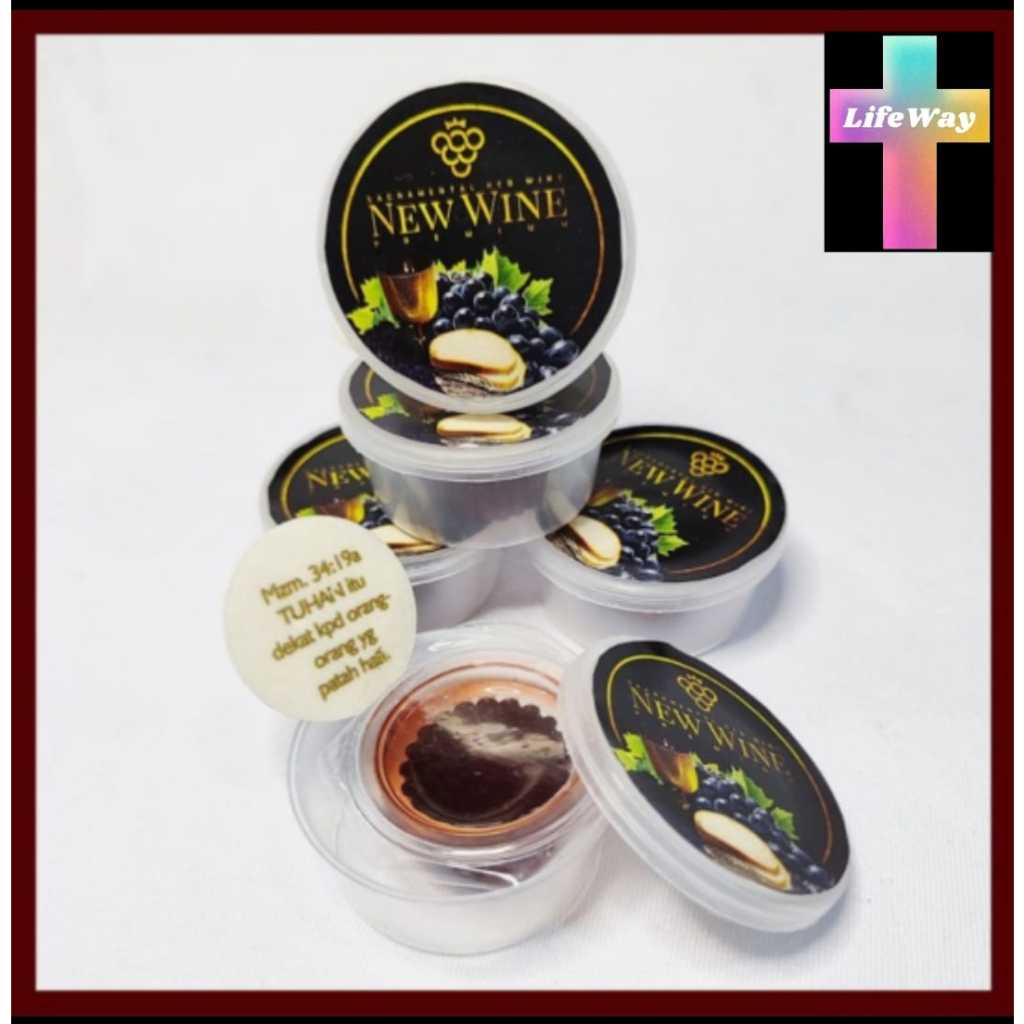

Paket Minuman Perjamuan Gereja Premium Thinwall + Hosti Ayat isi 1