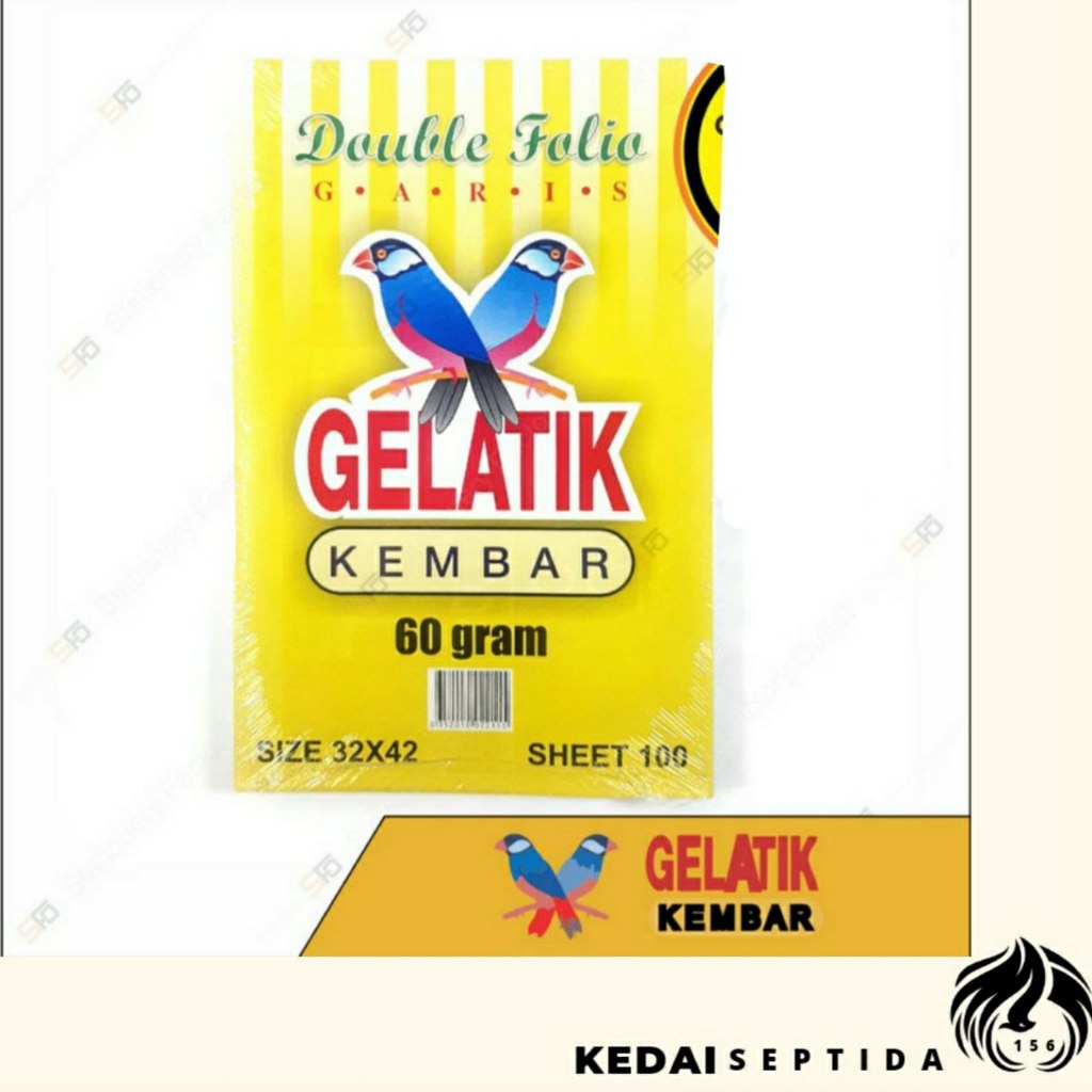 

Double Folio Garis Gelatik Kembar isi 100