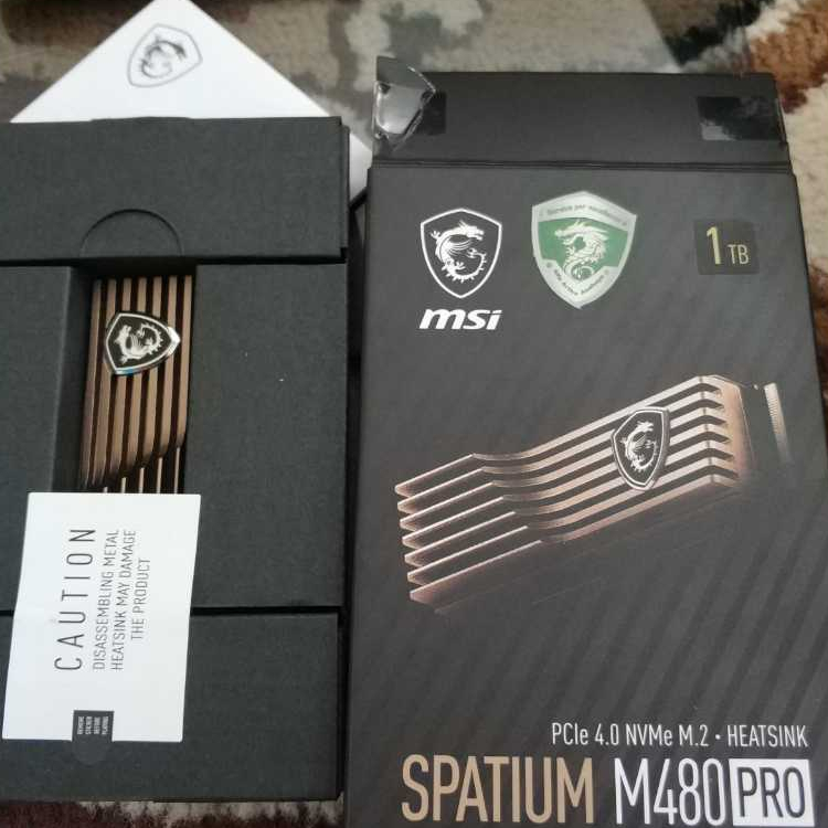 MSI Spatium M480 PRO M.2 NVMe PCIe Gen4 x4 1TB Heatsink / SSD M.2 1TB