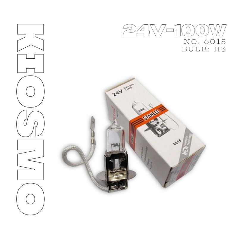 Lampu Halogen H3 24V 100W Stanlee Star