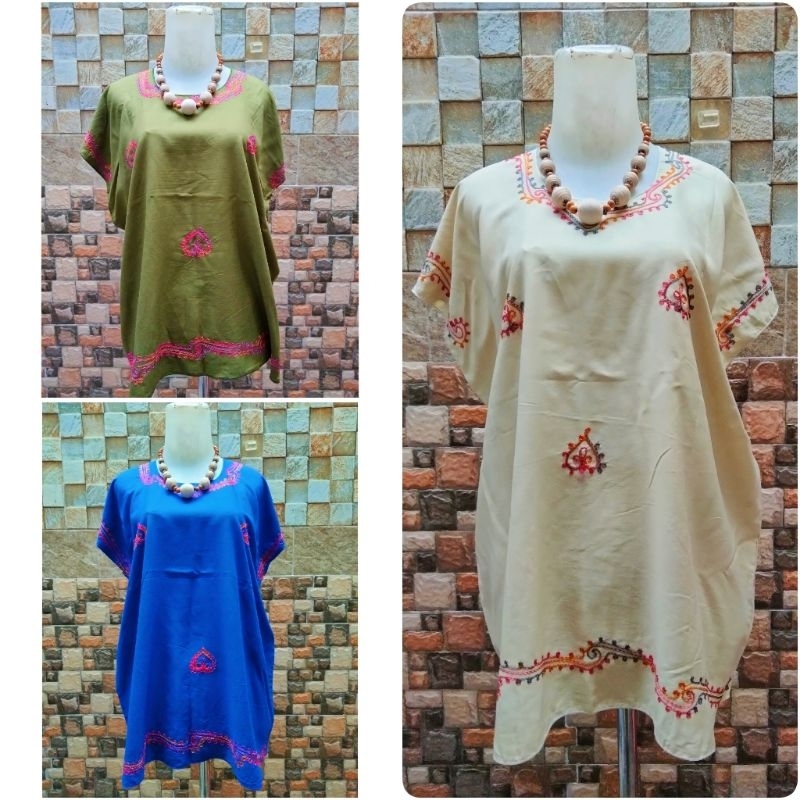 Atasan wanita bordir Bali jumbo UK-XXL, pakaian wanita , Baju Tidur , kaos bali murah, kaos jumbo, k