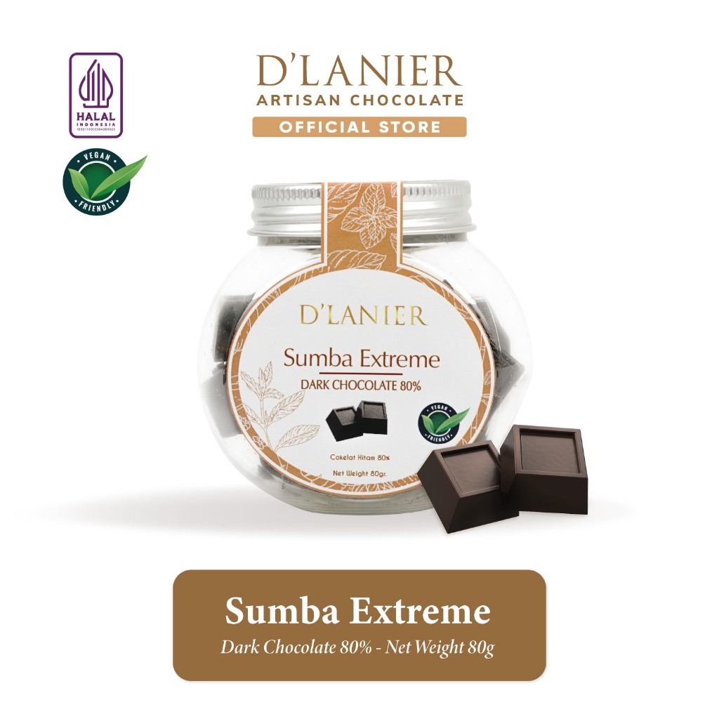 

D'Lanier Sumba Extreme Dark Chocolate 80% - 80gr