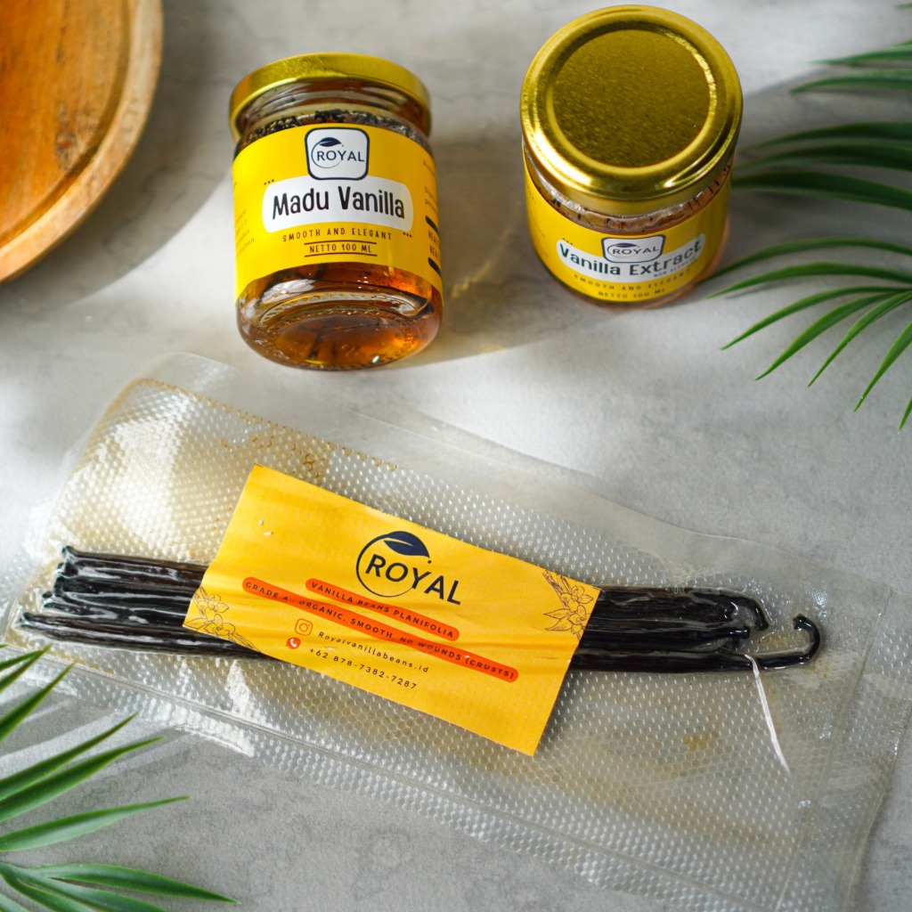 

Vanilla Beans Planifolia 50 gram / Vanilla / Vanilli Grade A