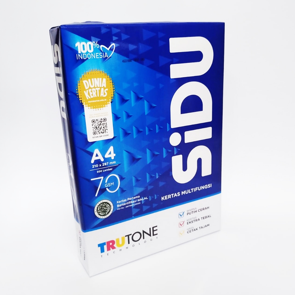 

Kertas HVS A4 70gsm Gram SIDU Sinar Dunia - 1 Rim